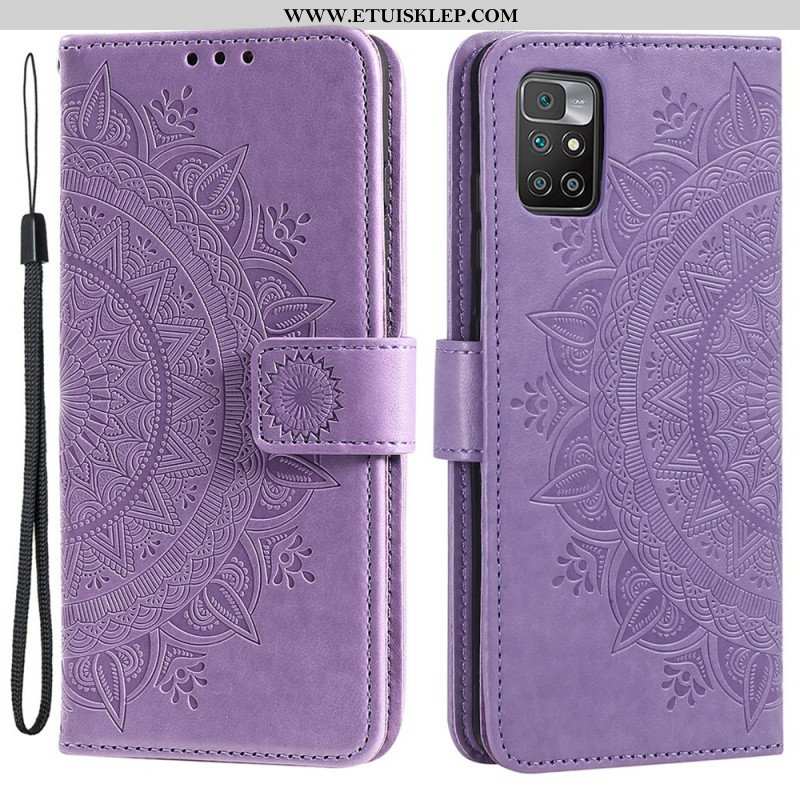 Etui Folio do Poco M4 Pro 5G Mandala Słońca